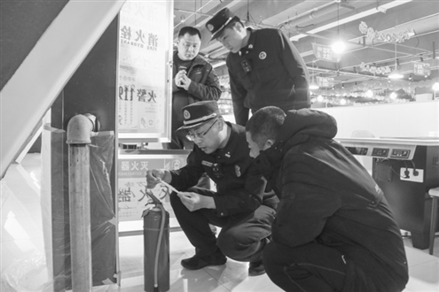 元宵节前,消防加强安全检查 消防供图